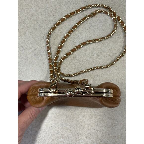 Jen & Co. Cleo Vegan Coin Pouch Brown Crossbody Purse Slip Pocket & CC Slots EUC - Picture 3 of 9